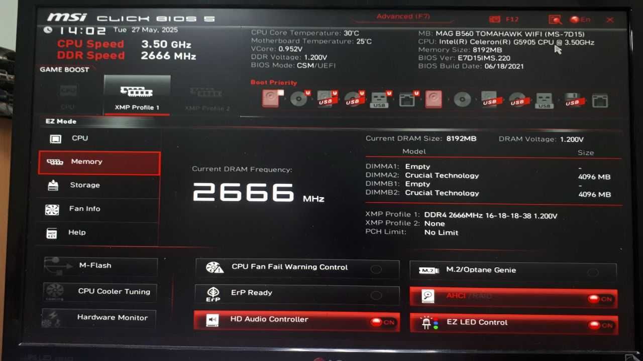 Материнська плата MSI MAG B560 Tomahawk WiFi