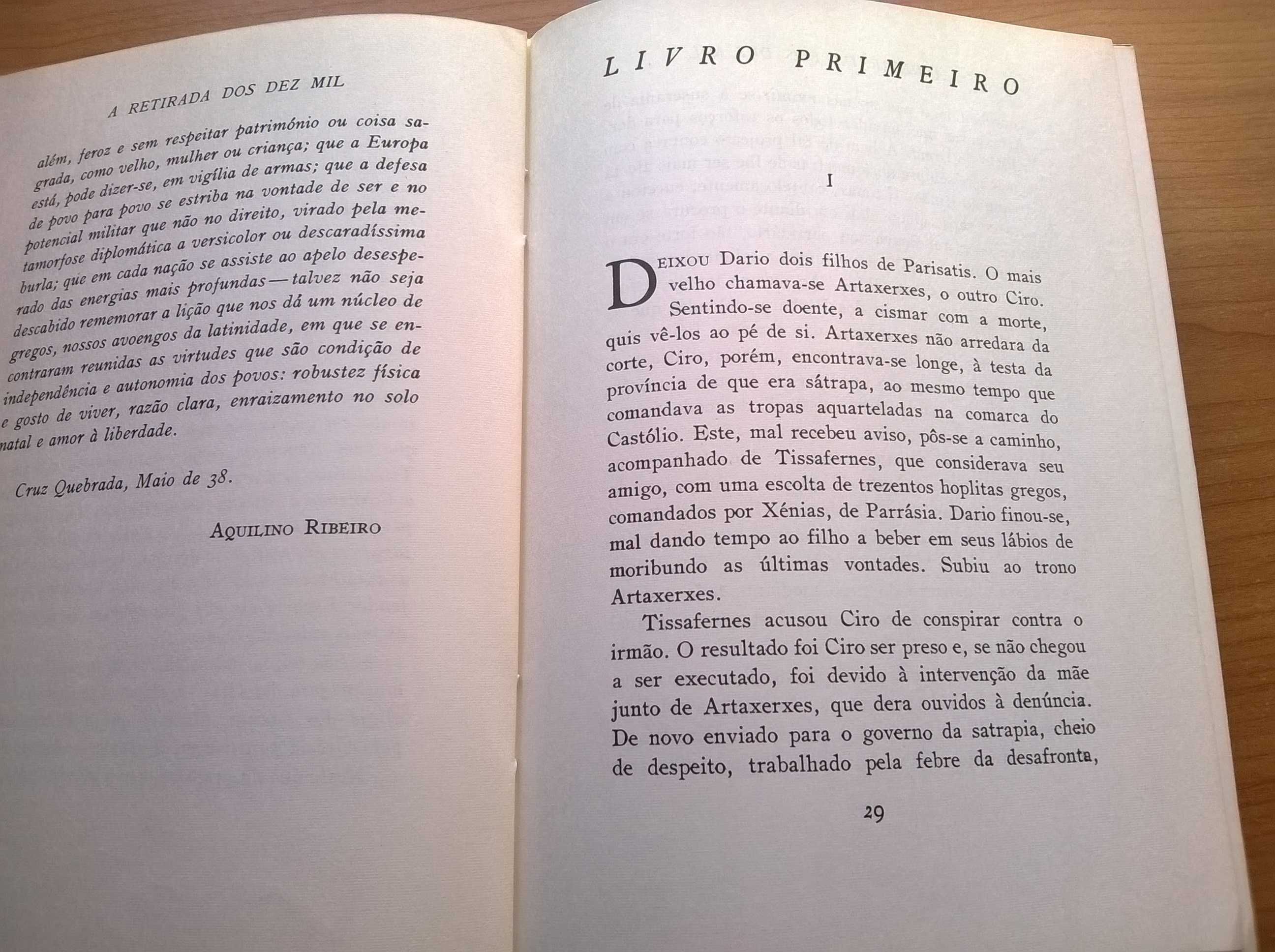 A Retirada dos Dez Mil (Xenofonte) - Trad. e  Pref. Aquilino Ribeiro