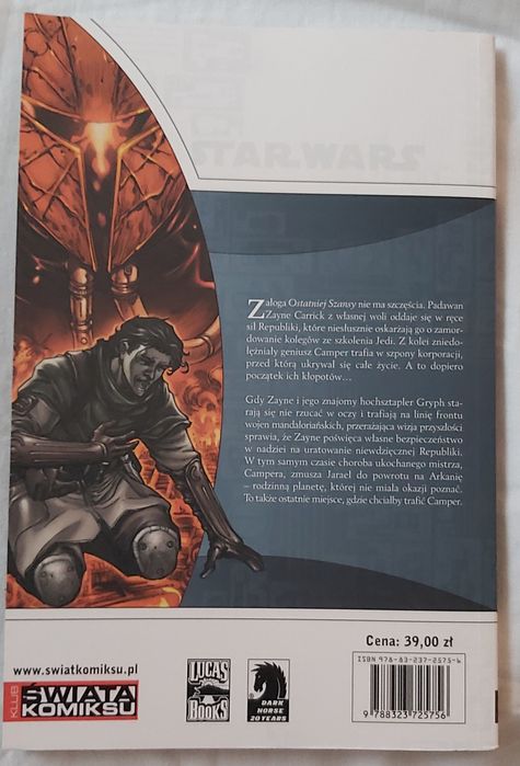 Komiks Książka Star Wars Rycerze Starej Republiki Tom 3 Dni Strachu No