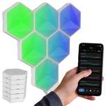 Lampa Gamingowa Hexagon Dekoracja Ścienna Led Rgb  Plaster Miodu
