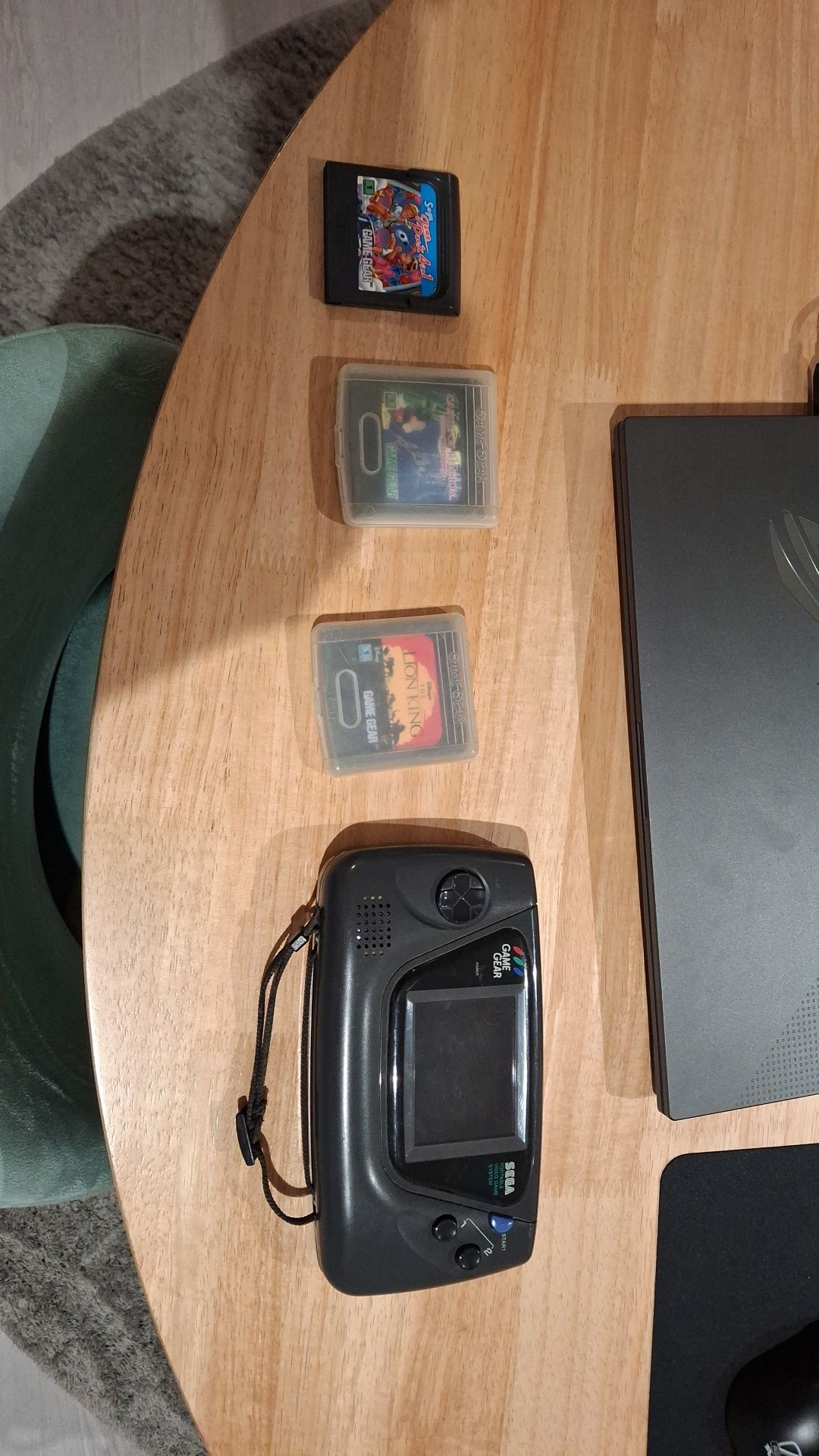 Game Gear com 3 jogos