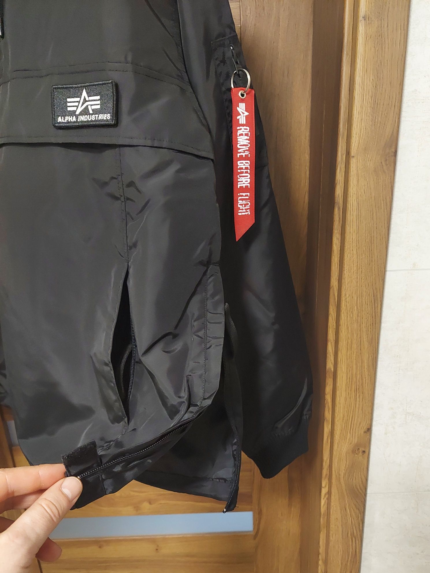 Kurtka Anorak Alpha Industries czarna rozmiar XXL