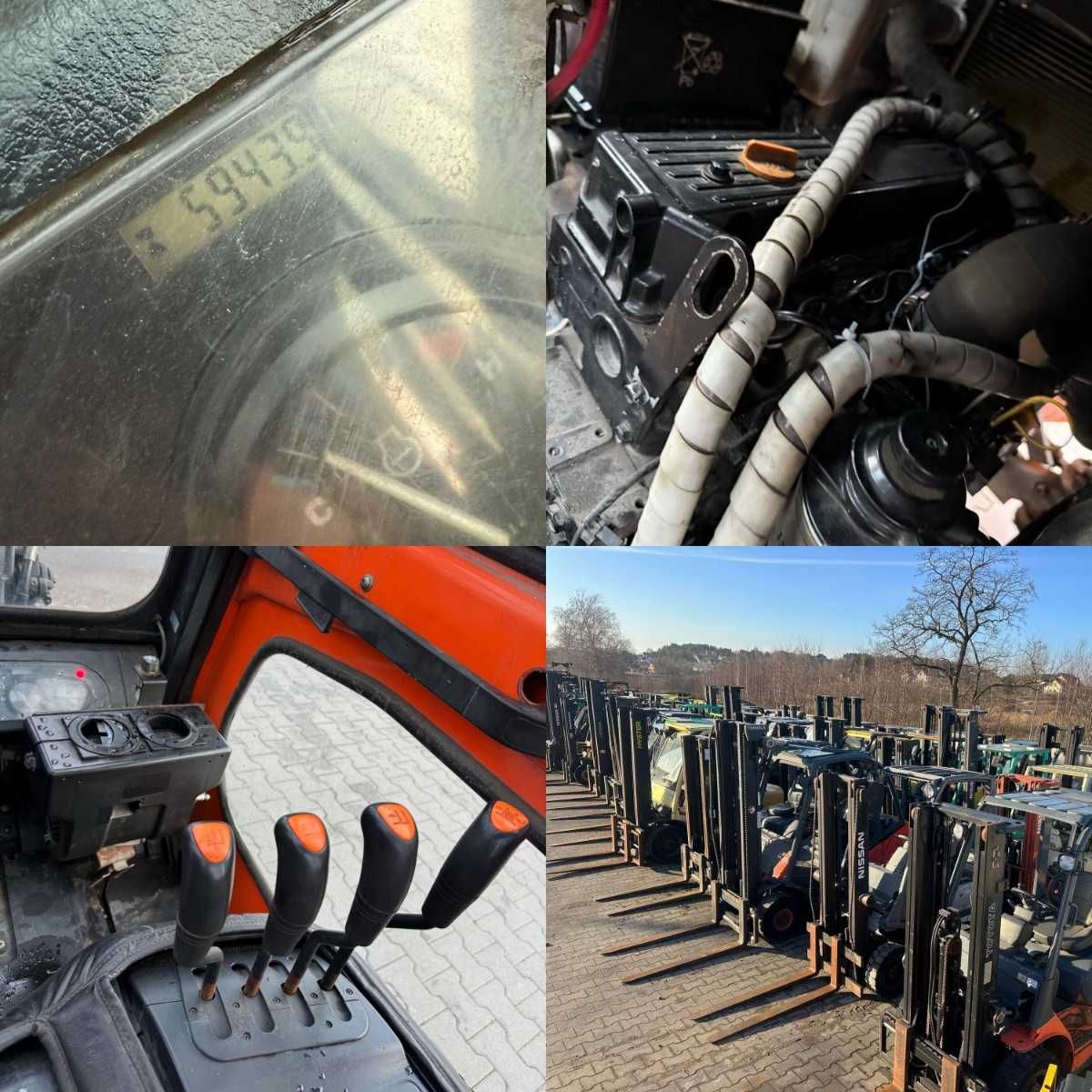 wózek widłowy DOOSAN D30S-5 diesel 3000kg Triplex 4.40m kabina 2014'