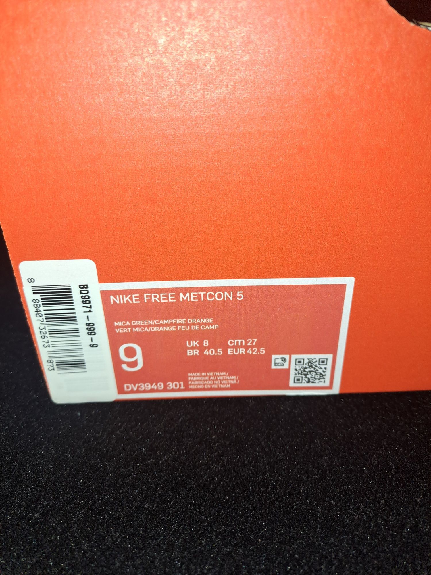 Кроссовки Nike free metcon 5 dv3949 301 размер 42.5