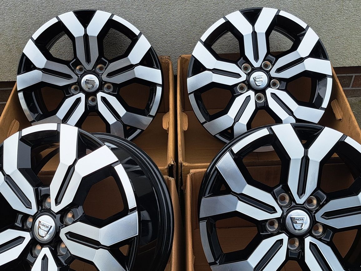 Alufelgi 17' Nowe Dacia Daster 5x114,3 Czarne z polerką