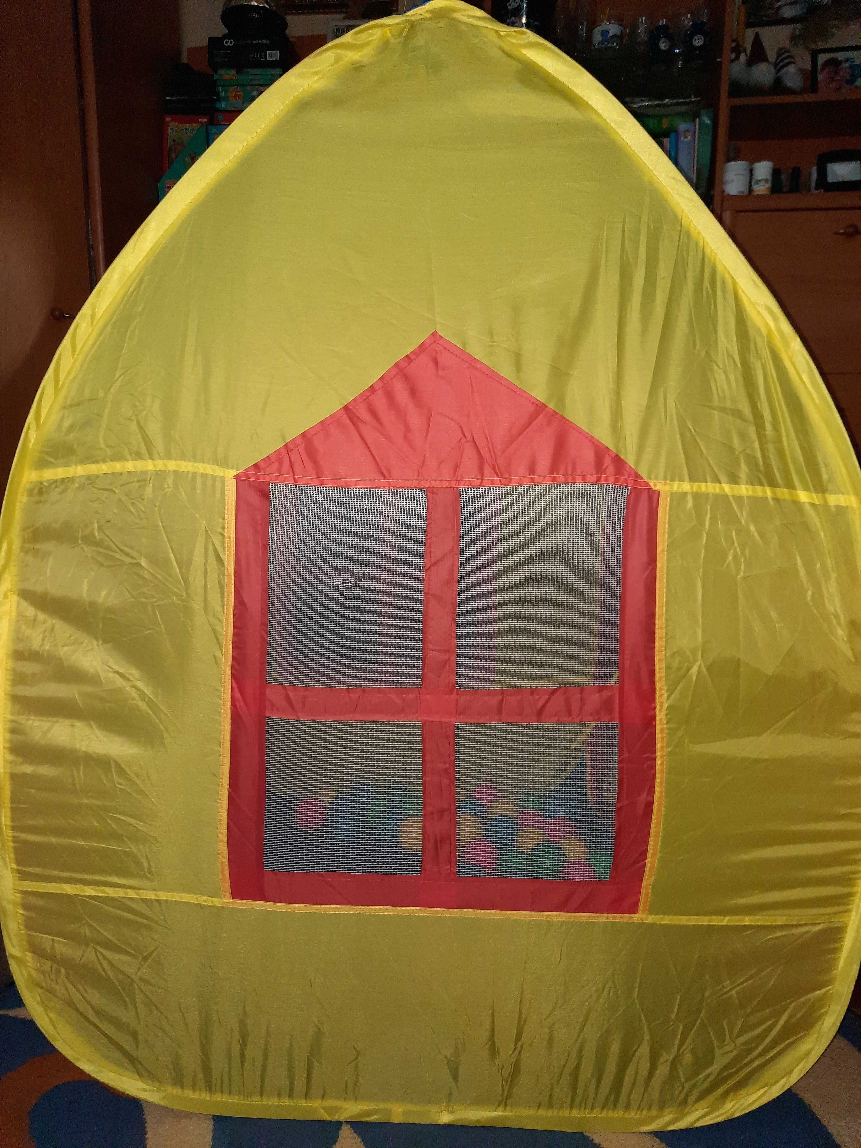 Игровая детская палатка домик для мальчика или девочки +шарики.