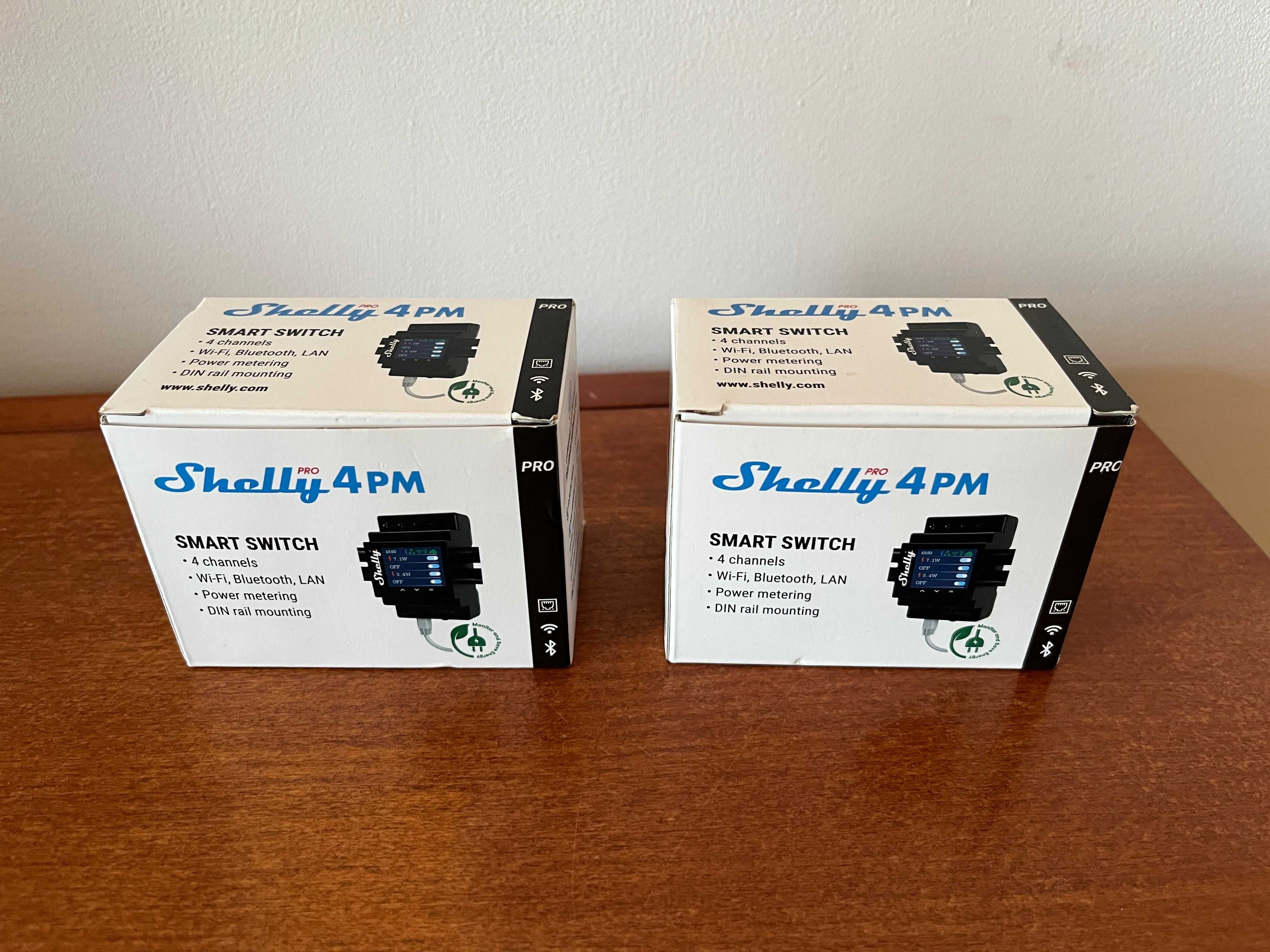 Shelly Pro 4PM - Smart Switch - Novos