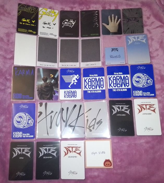 Taemin & Stray kids - Офіційні картки, наліпка Хана і листівки