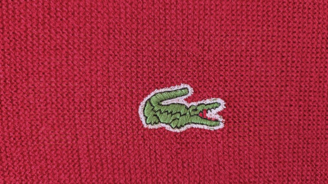 Sweter męski Lacoste L burgundowy