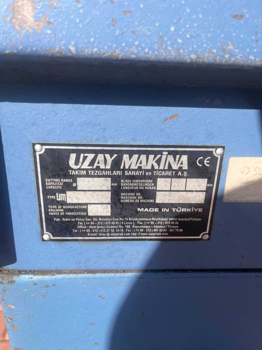 Piła, przecinarka taśmowa do metalu UZAY MAKINA 220 DG