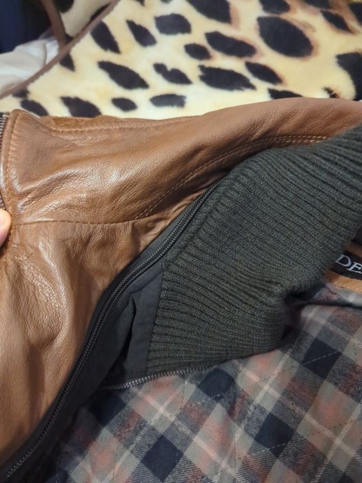 Куртка чоловіча шкіряна байкерська пілот велика HIDES