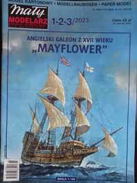 Mały modelarz 1-2-3/2023 angielski galeon "MAYFLOWER"