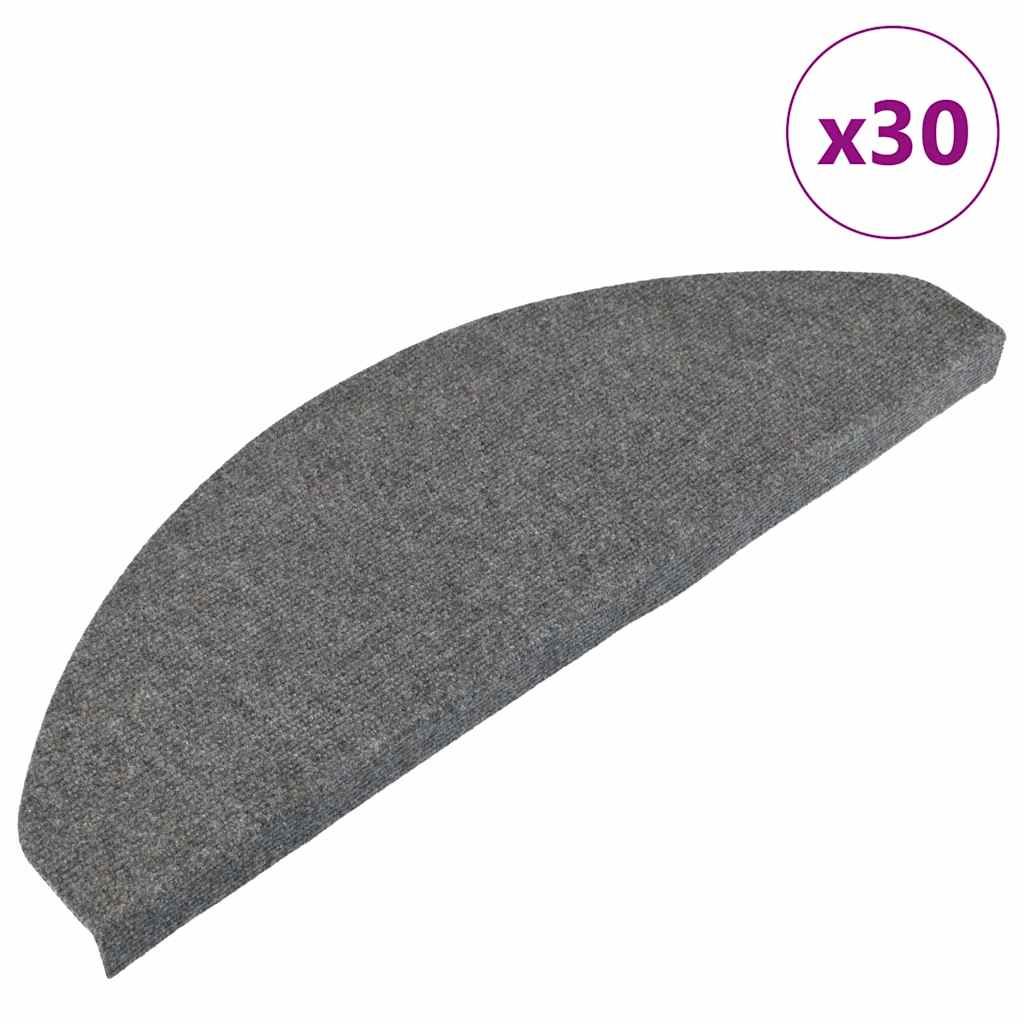 Vidaxl Maty Na Schody Samoprzylepne 30 Szt. Szare 65X22,5X3,5 Cm