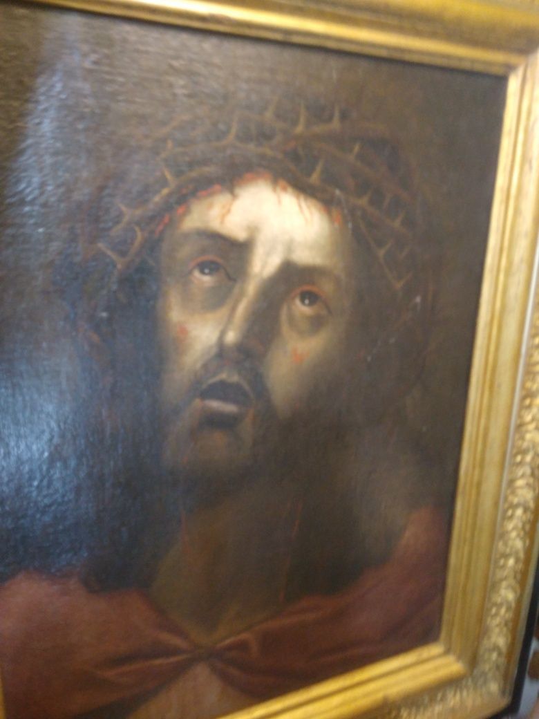 Pintura o cristo  ,óleo sobre  tela secxviii