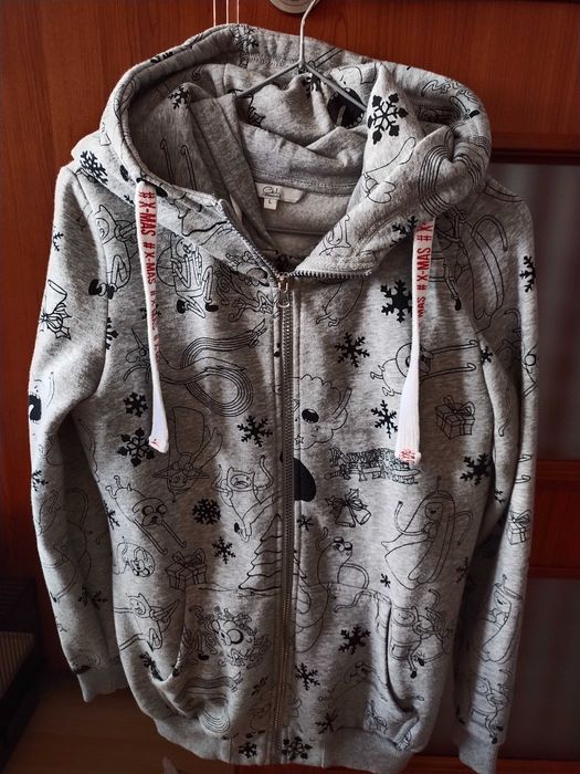 Szara bluza Adventure time Cropp rozmiar M