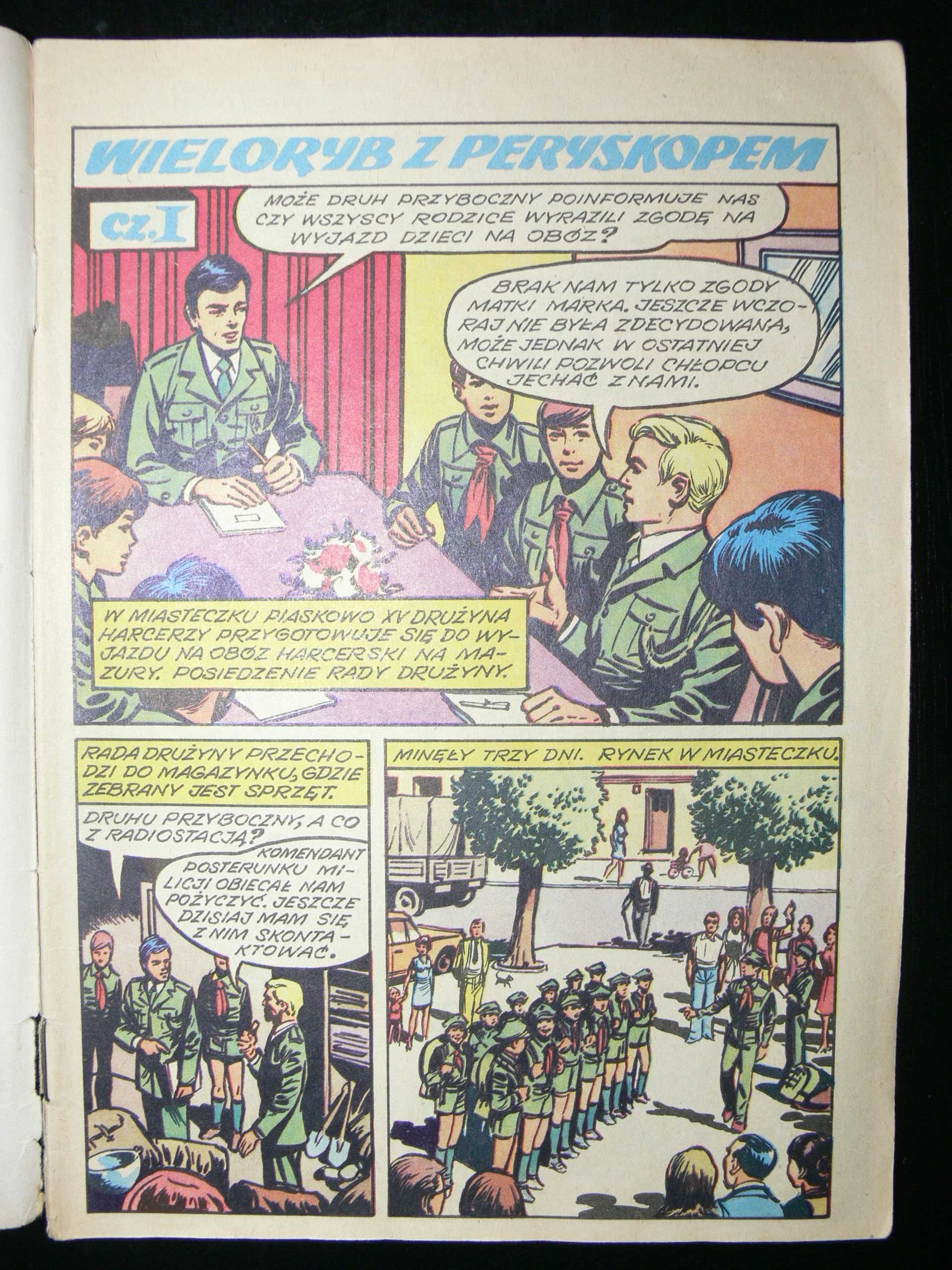 Komiks Kapitan Żbik Wieloryb z Peryskopem z 1978 roku