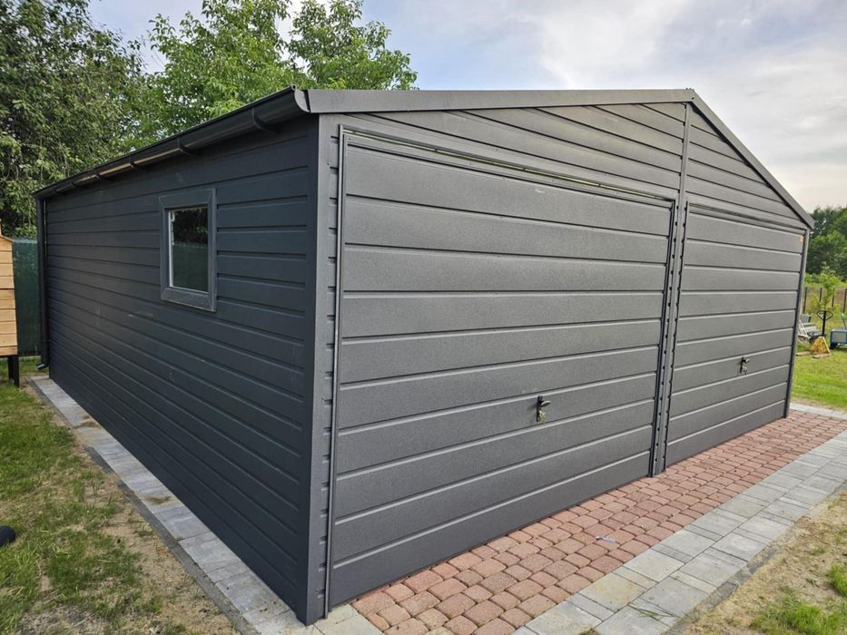 Garaż blaszany 4x6 6x5 6x5,80 6x6 7x6 8x6 9x5 9x6 - PRODUCENT Premium!