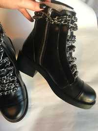 Botas em pele Zara 39