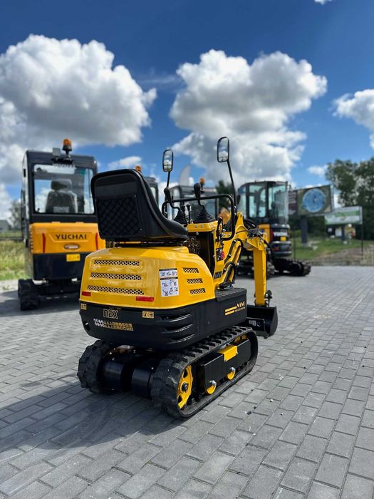 Nowa mini koparka NEX NANO świetna jakość - dwu sekcyjna pompa RATY 0%