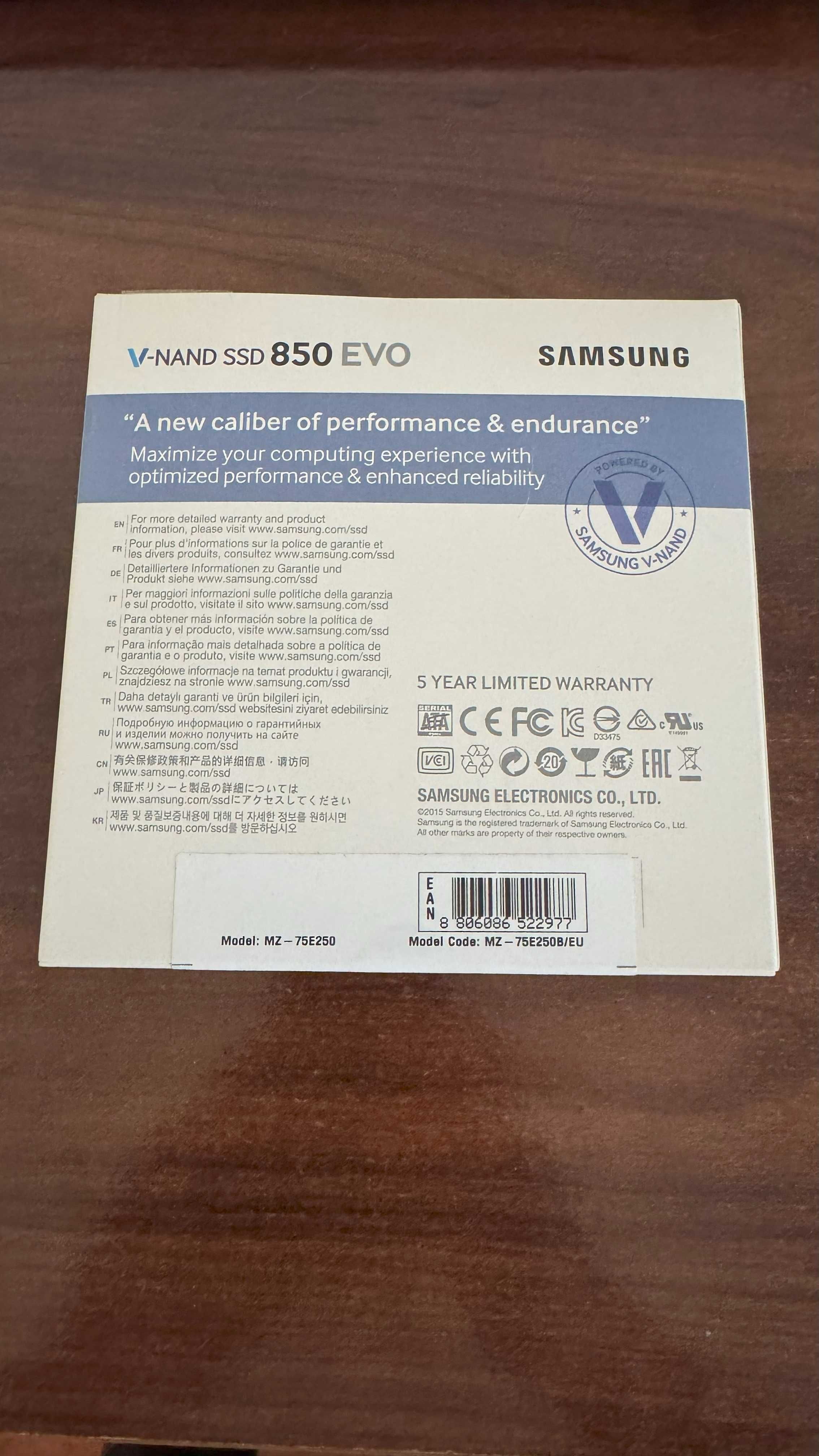 Disco SSD Interno SAMSUNG 250GB 860 EVO 250 GB