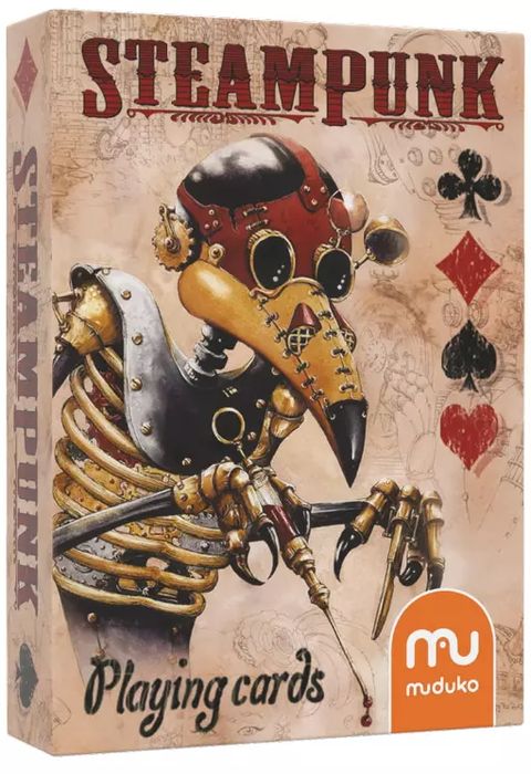 Steampunk. Karty do gry. Muduko