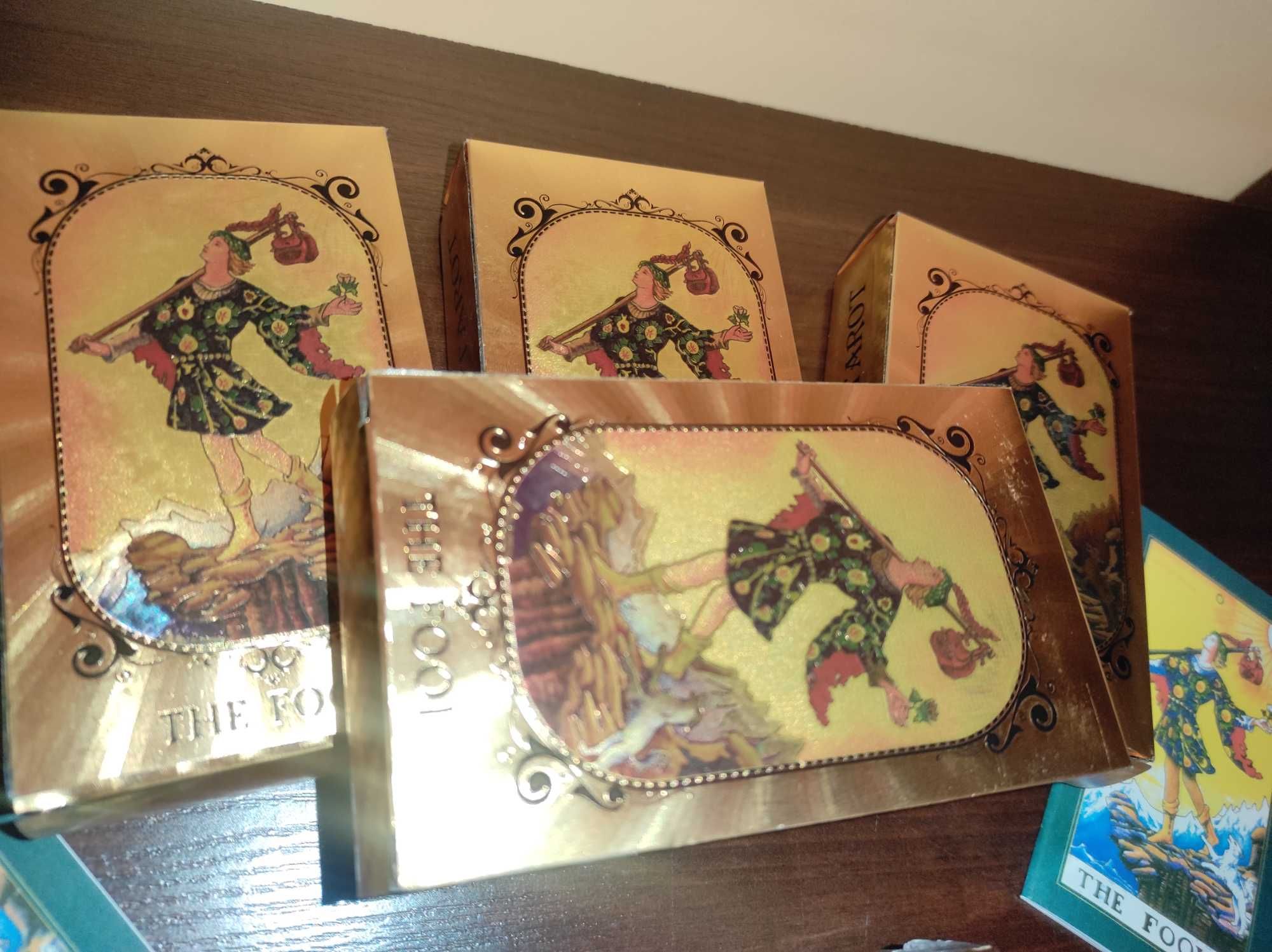 Klasyczny Karty Tarota Folia Złota Limited Edition Gold Kolekcjoner
