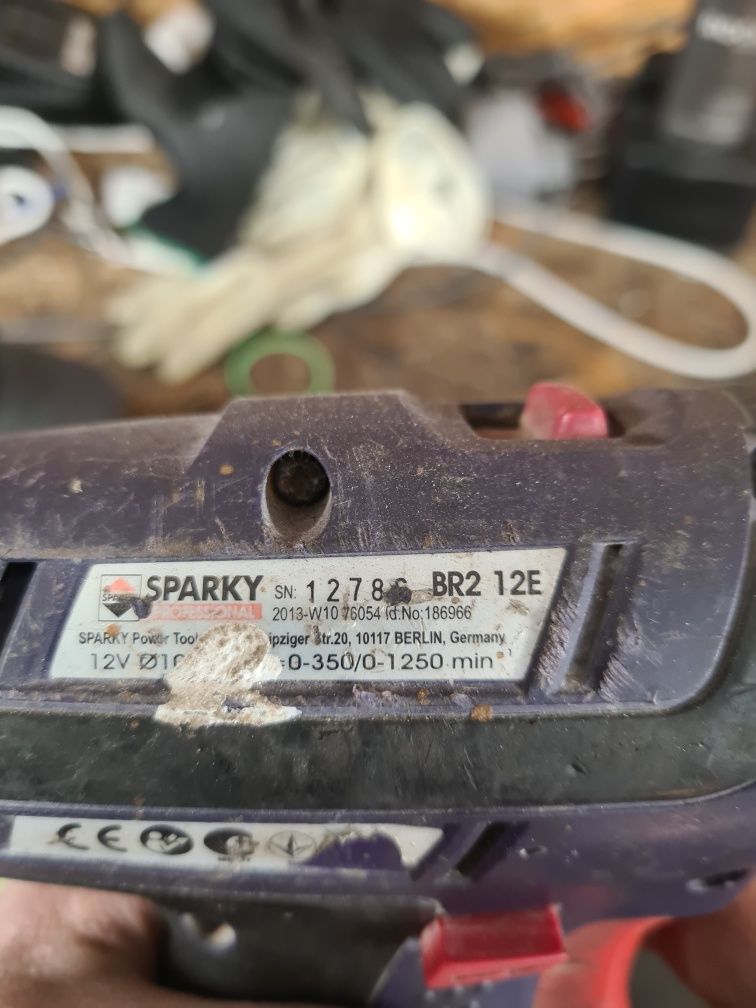 Sparky BR2 12E+latarka+3xAku