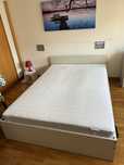Cama casal IKEA como novo + COLCHÃOE