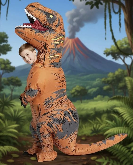 Костюм динозавра надувний дитячй