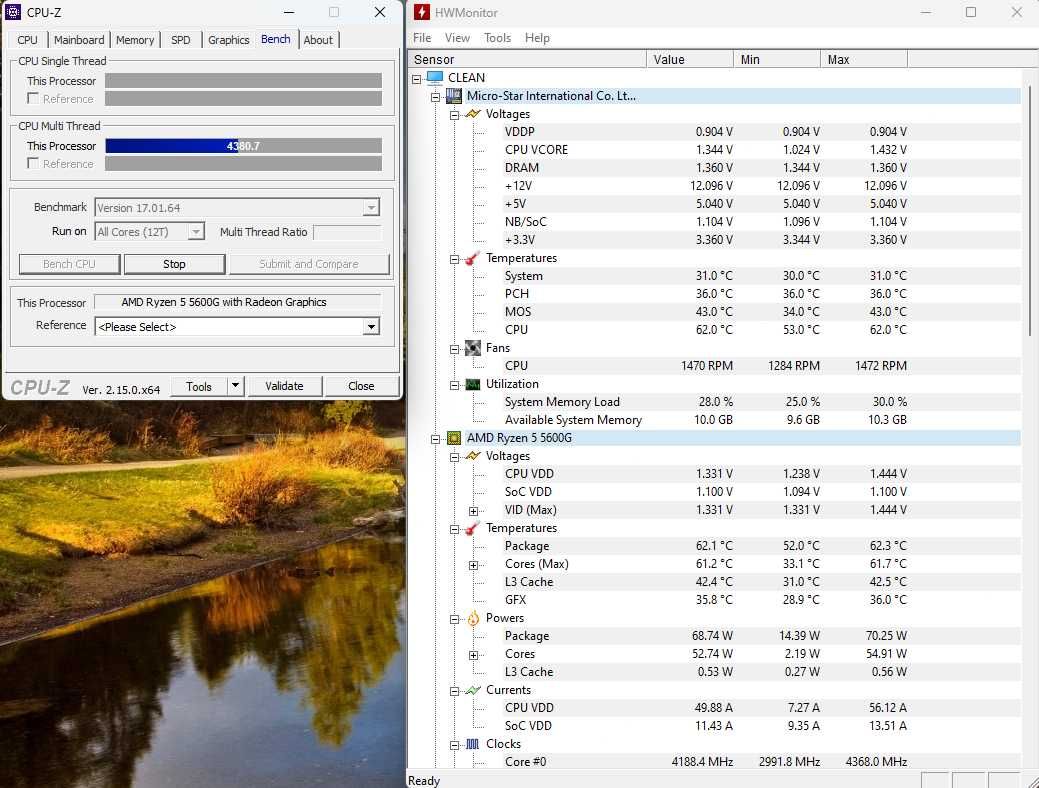 Komputer Ryzen 5 5600g 16GB + RX 570 (opis)