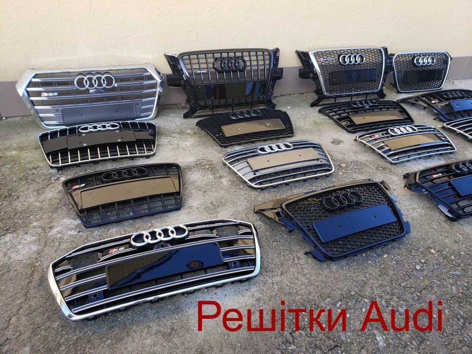 Ауди решетка радиатора Audi A3 A4 А5 А6 A7 A8 Q3 Q5 Q7 Q8 S3 решотки