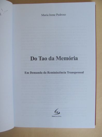 Do Tao da Memória de Maria Irene Pedroso