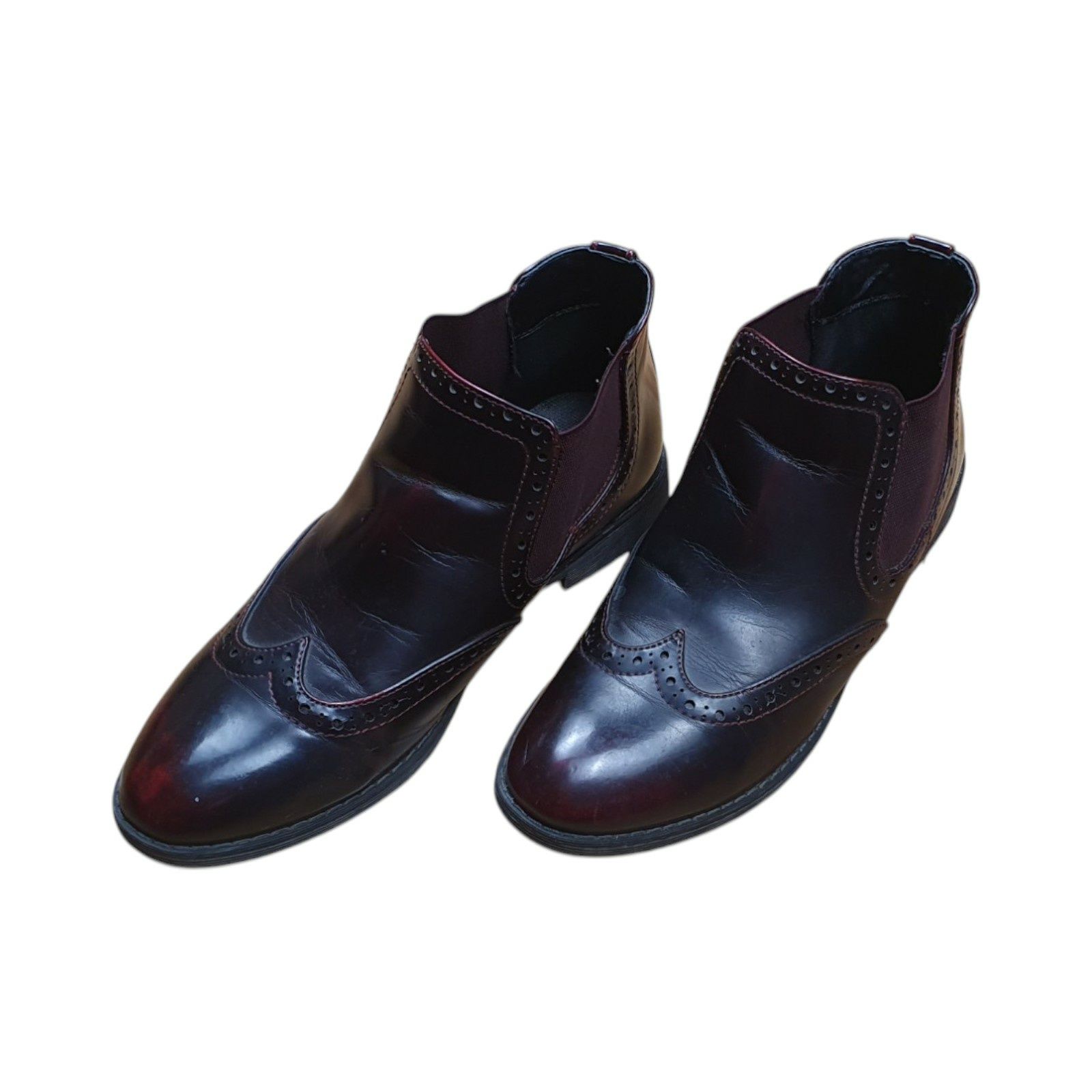 Buty Kozaki Botki Wiśniowe 39