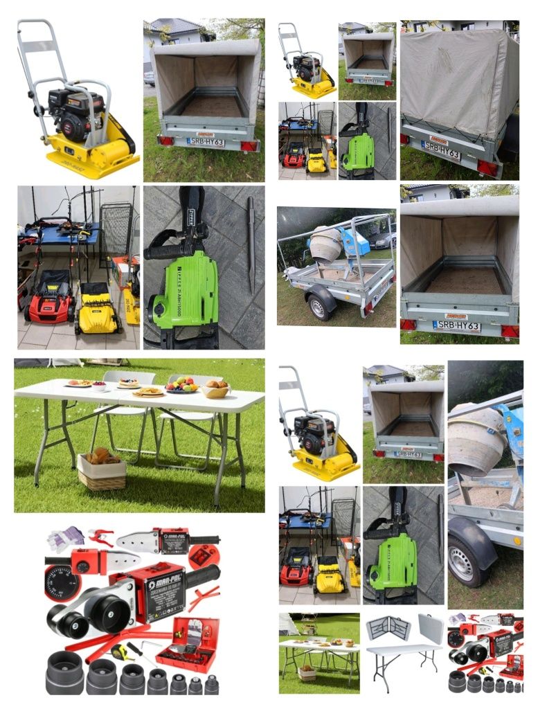 Wertykulator spalinowy 2w1 Aerator, Zagęszczarka, Betoniarka