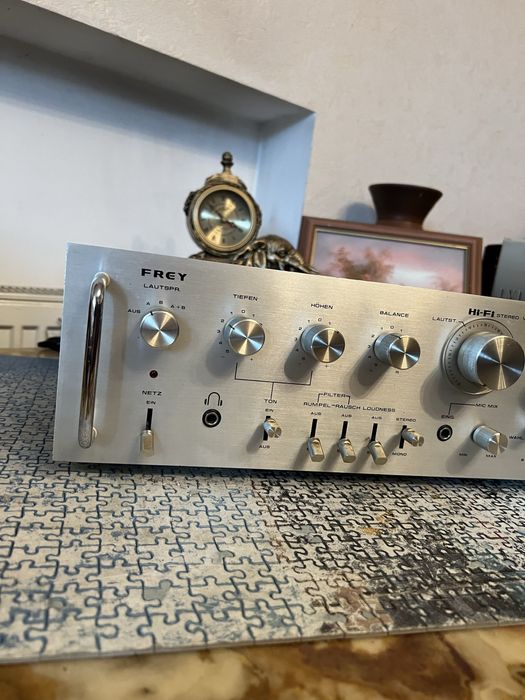 Вінтажний Стерео Підсилювач Frey 9303 / Японія / Два фонокоректора