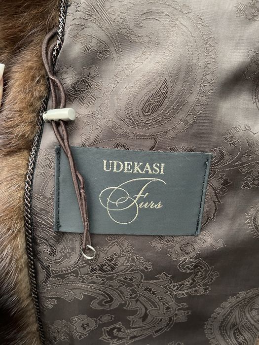 Норковая шуба с капюшоном Udekasi Furs