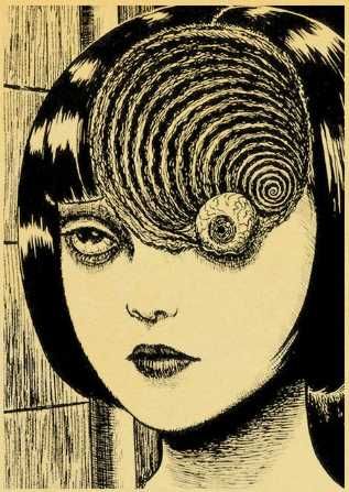 Плакаты постеры на крафтовой бумаге манга аниме Томи Tomie Junji Ito