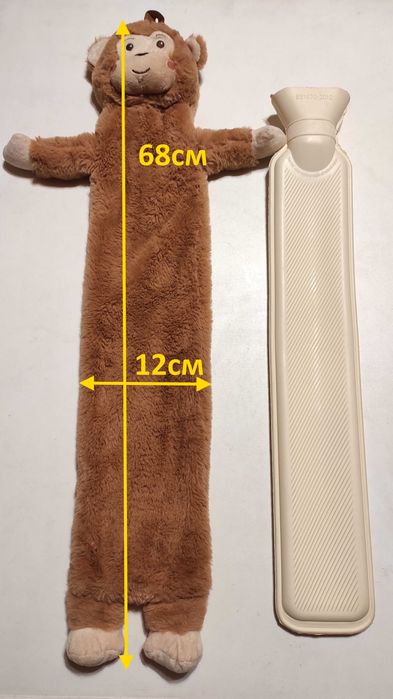 Грілка гумова дитяча+чохол-м"яка іграшка(грелка резинова),TJM,1,5лнова