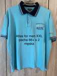 Atlas for men XXL niebieska  męska koszulka polo t-shirt