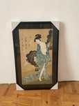 Desenho / pintura original de Kitagawa Utamaro Sec. XVIII