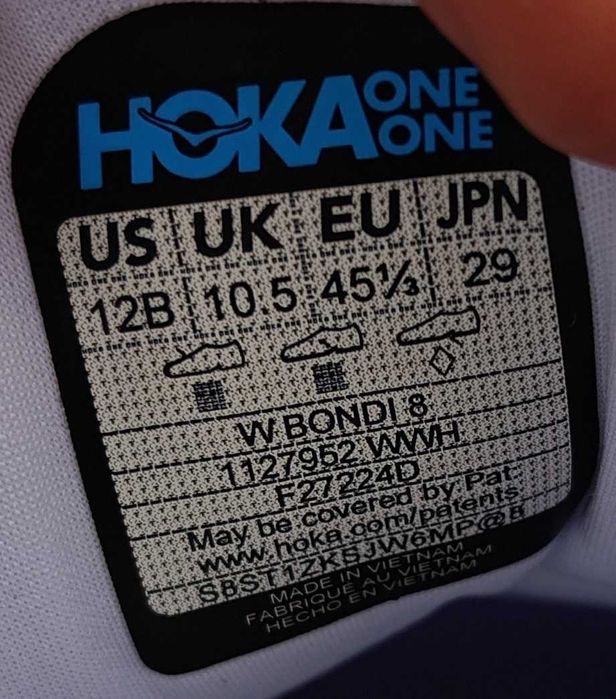 Кросівки Hoka One One W Rincon 4 // W Bondi 8 (45/29) Оригінал!