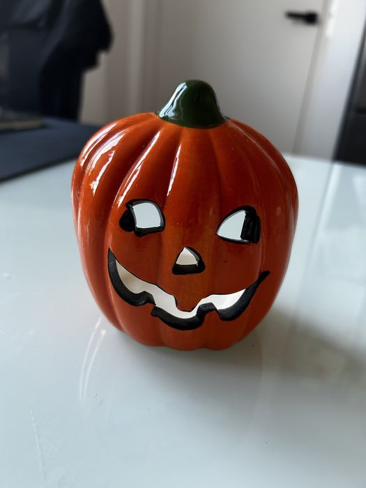 Świecznik dynia halloween, podgrzewacz