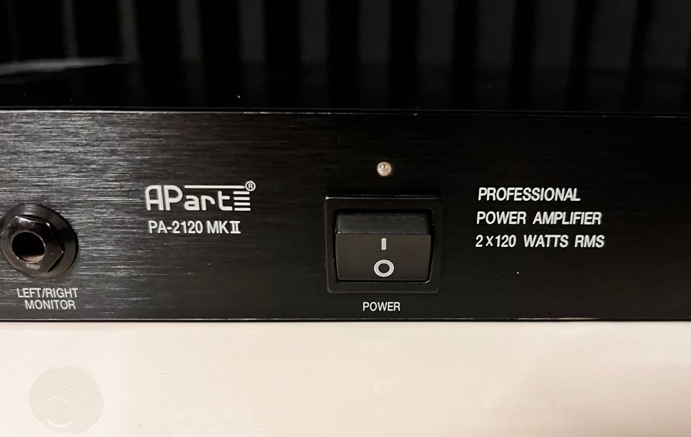 Profesjonalny wzmacniacz mocy stereo 2x120w Rms