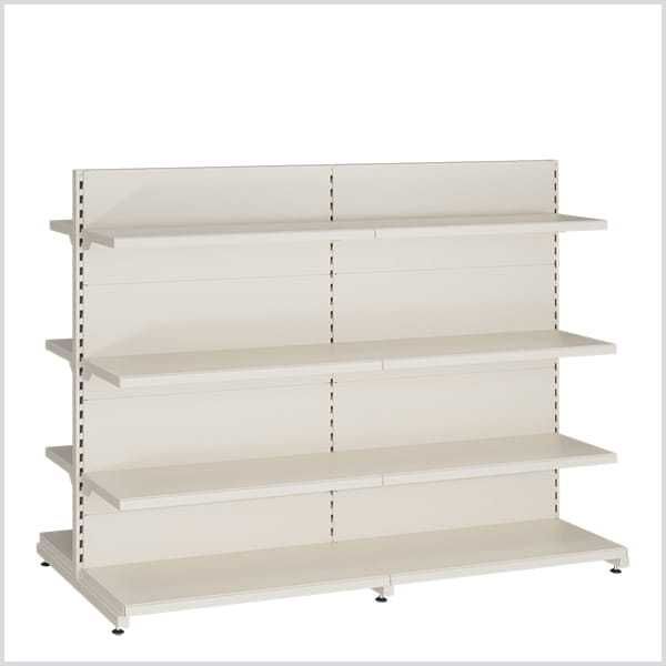 Półka metalowa do regałów sklepowych 100x25cm ze wspornikami