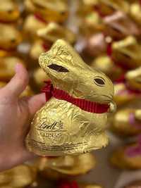 Шоколадні зайчики lindt (золоті зайчики ліндт) шоколад, паска