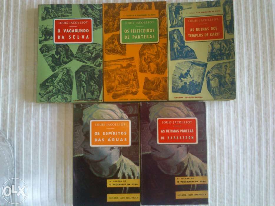 O vagabundo da selva, colecção de 5 volumes, Livraria Luso-Espanhola