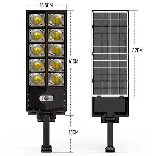 ZESTAW 4szt Lampa Uliczna Solarna W789A-5