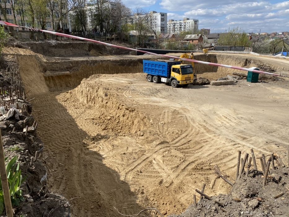 Разроботка катлована,обратная отсыпка,траншеи