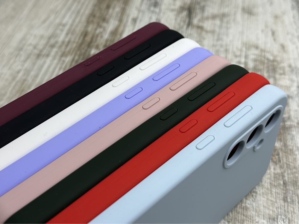 Не пачкаются! Чехол Silicone Case на Samsung S23 FE