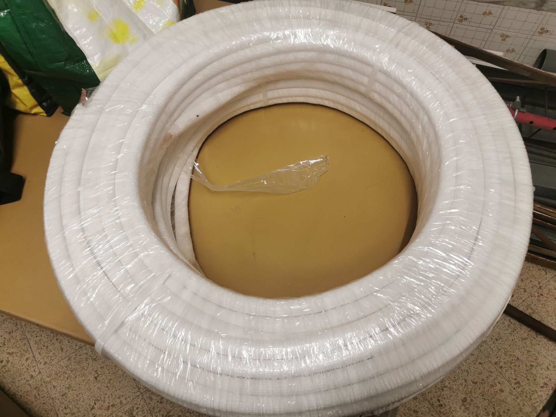 Tubo cobre 1/4  novo 50 metros